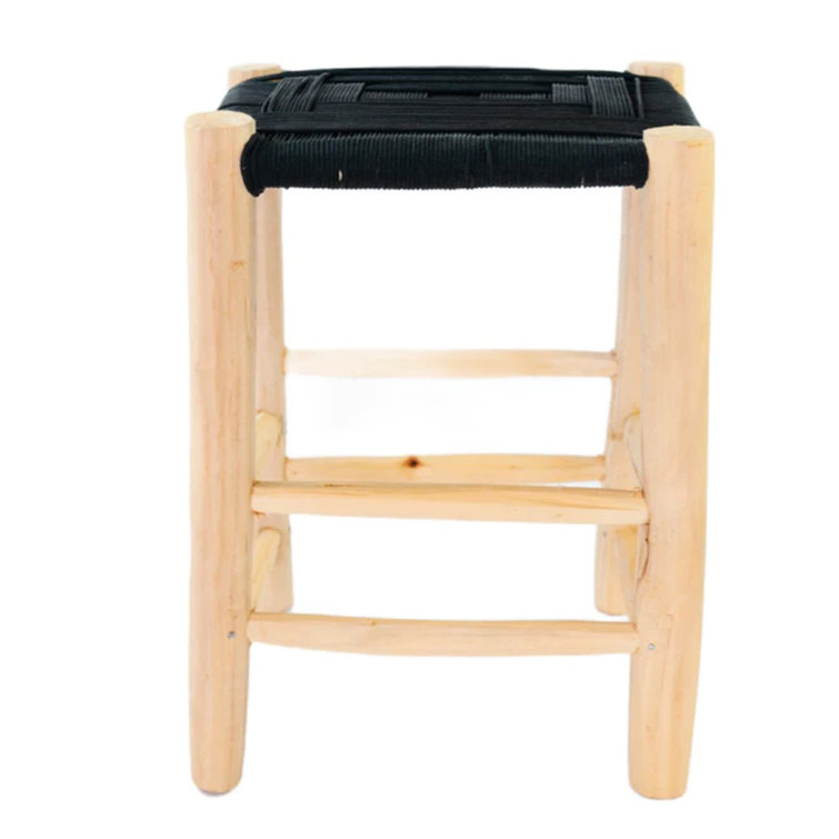 Mercer41 Jamilet Solid Wood Accent Stool Wayfair